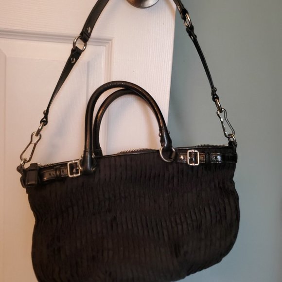Coach Madison Pleated Black Fabric Sophia - Picture 7 of 14